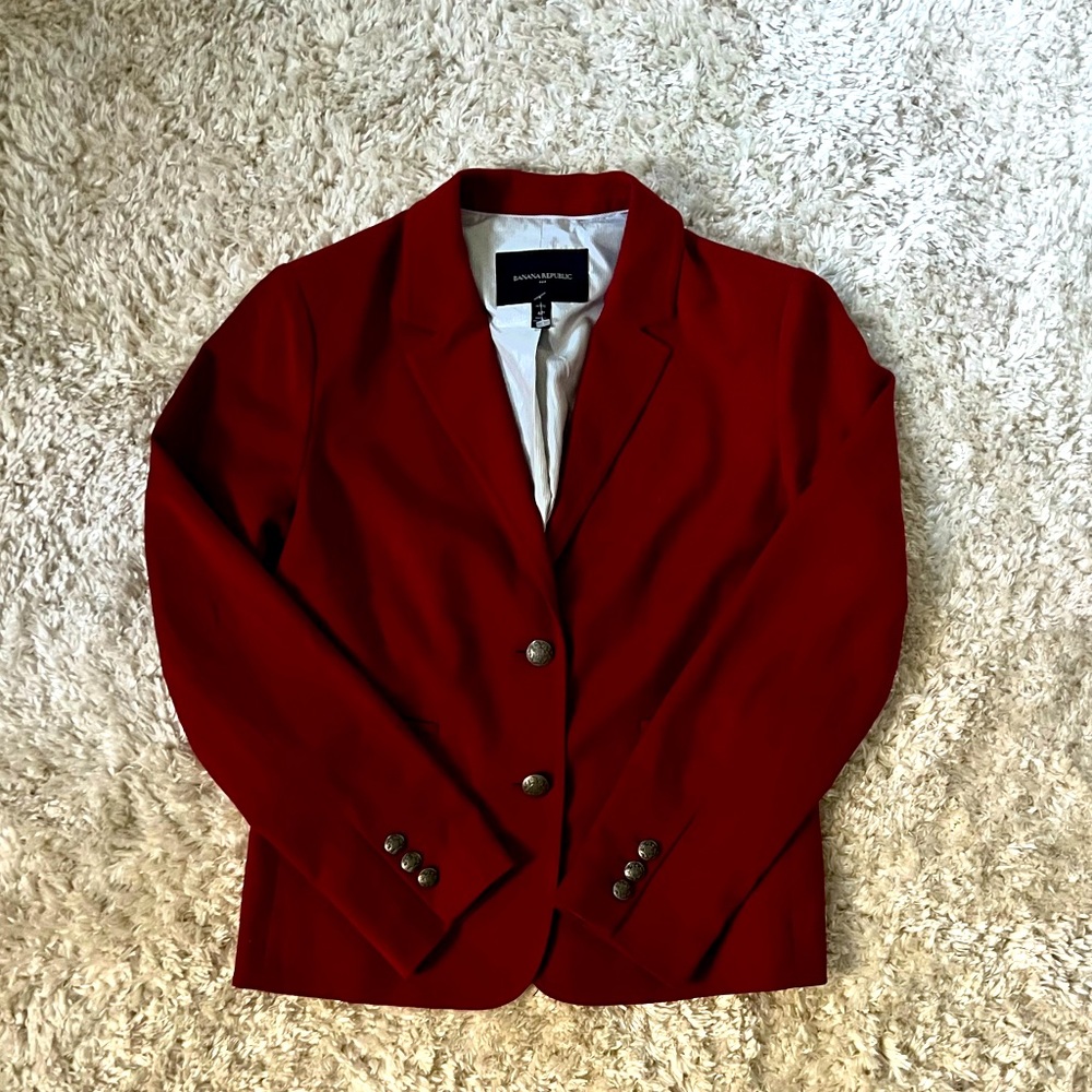 Red Banana Republic Womens Blazer - Size 6P